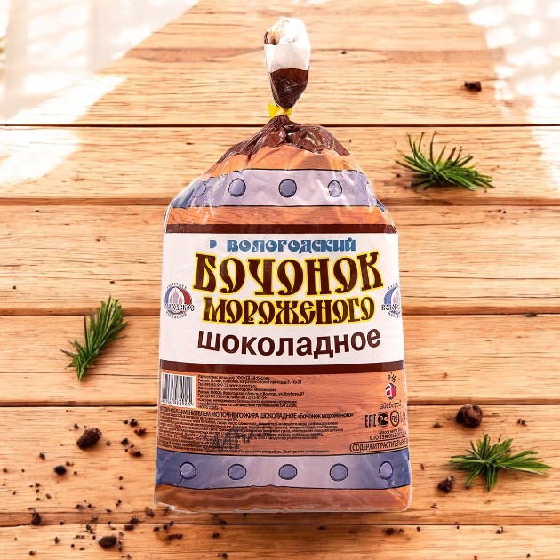 Мороженое Бочонок шоколад змж 800гр ФС