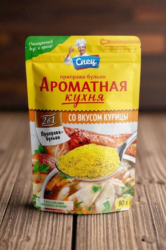 Приправа-бульон со вкусом курицы “Ароматная кухня” СПЕЦ, РБ 200г