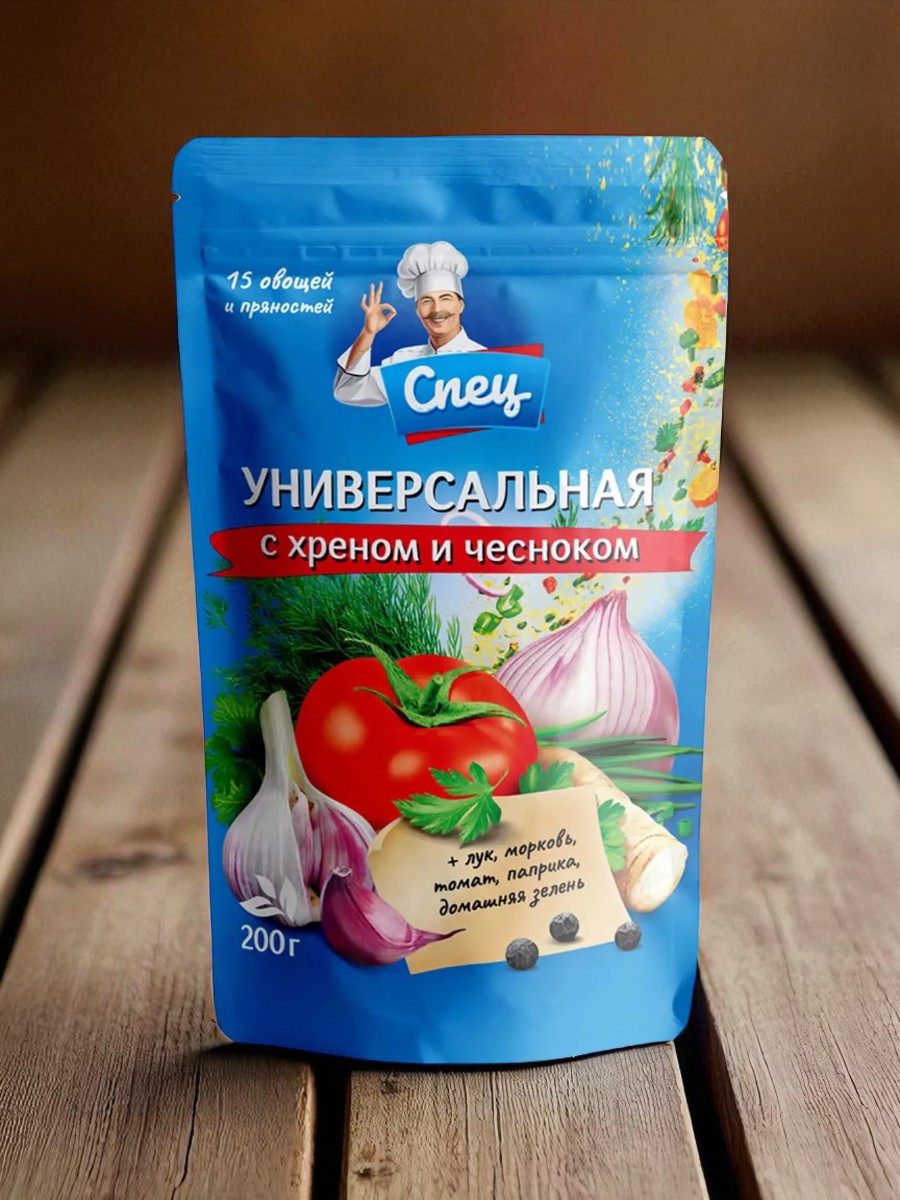 Приправа универсальная с хреном и чесноком “Спец”, РБ 200 г