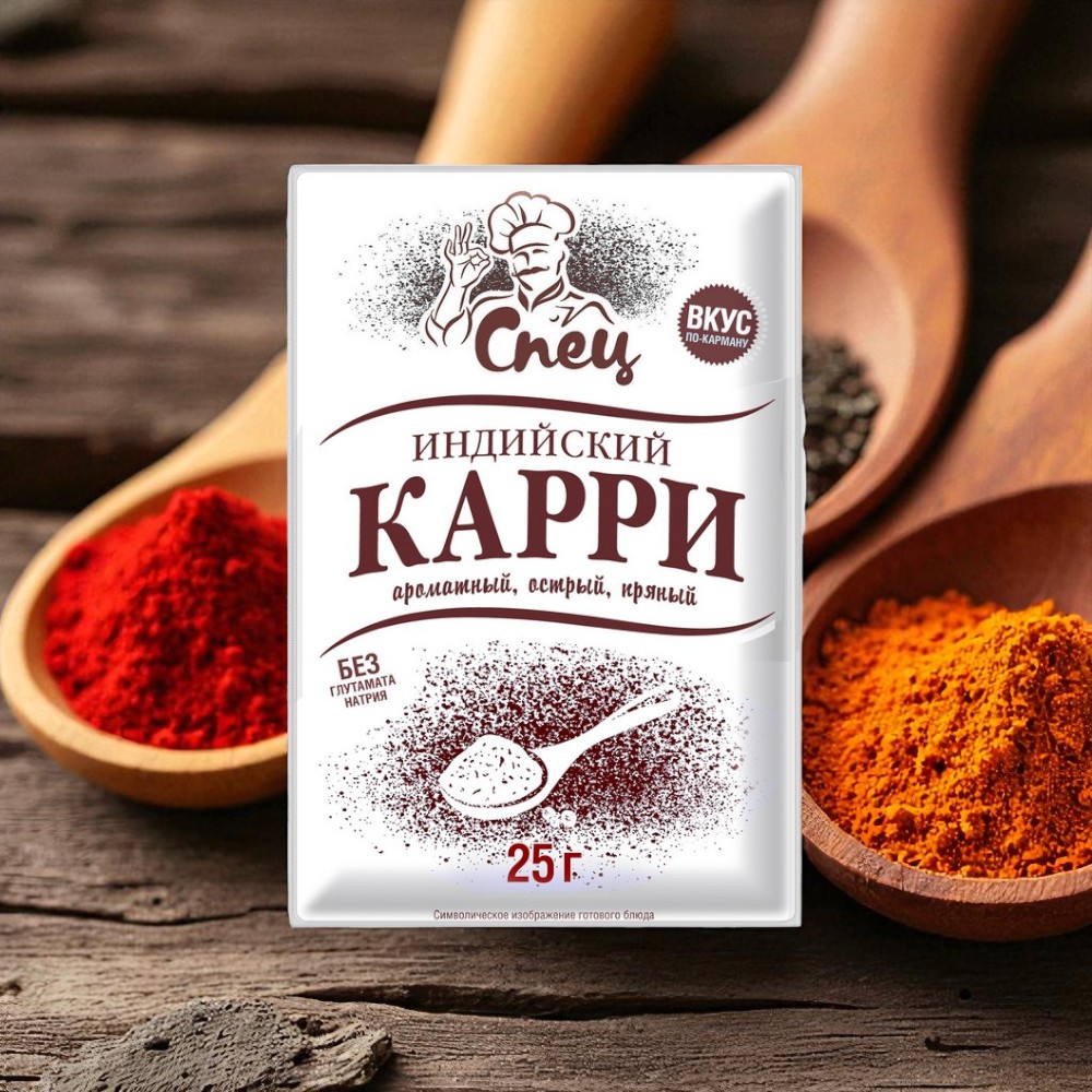 Приправа индийский карри “Спец” 25г, РБ