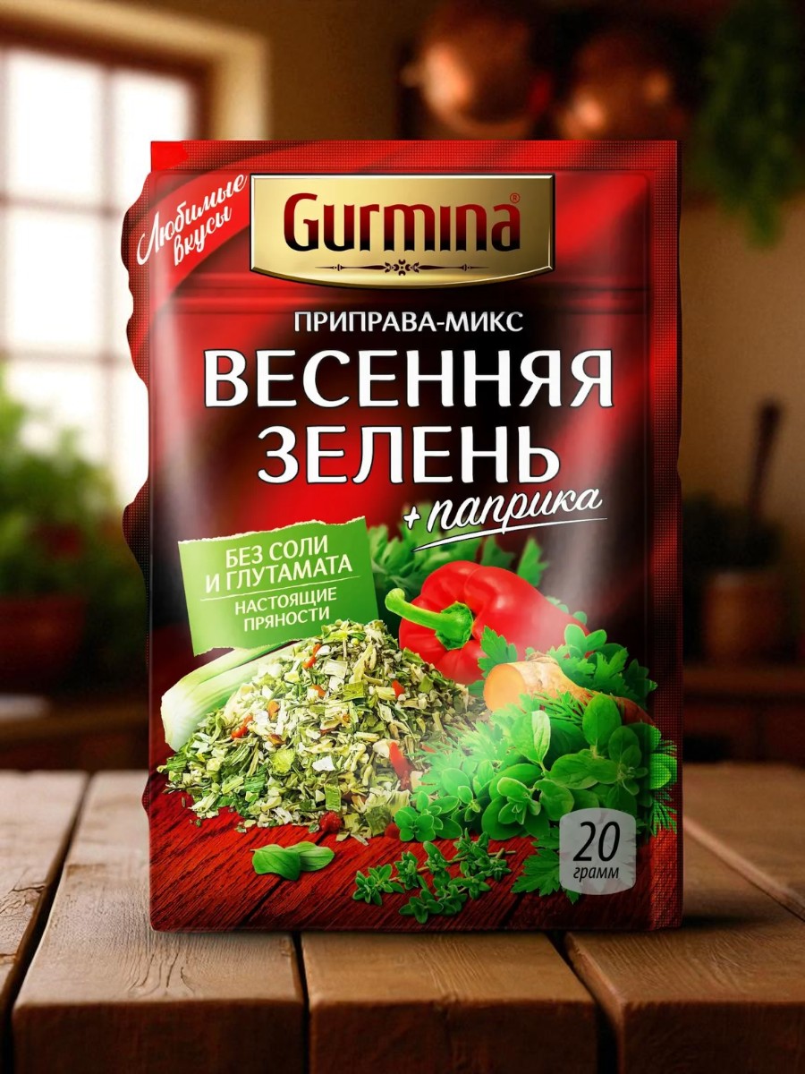 Приправа-микс “Весенняя зелень” “Gurmina”, РБ 20г