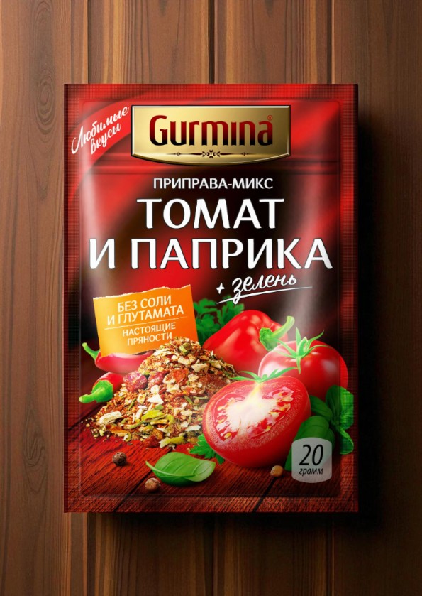 Приправа-микс “Томат и паприка” “Gurmina”, РБ 20г