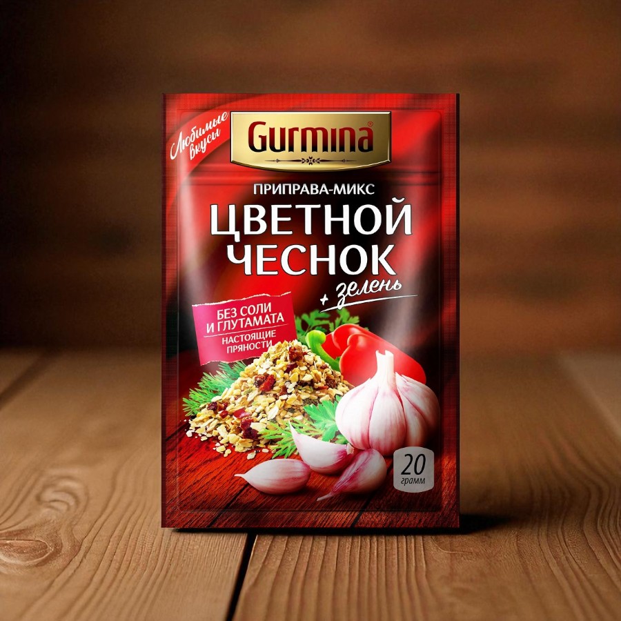 Приправа-микс “Цветной чеснок” “Gurmina”, РБ 20г